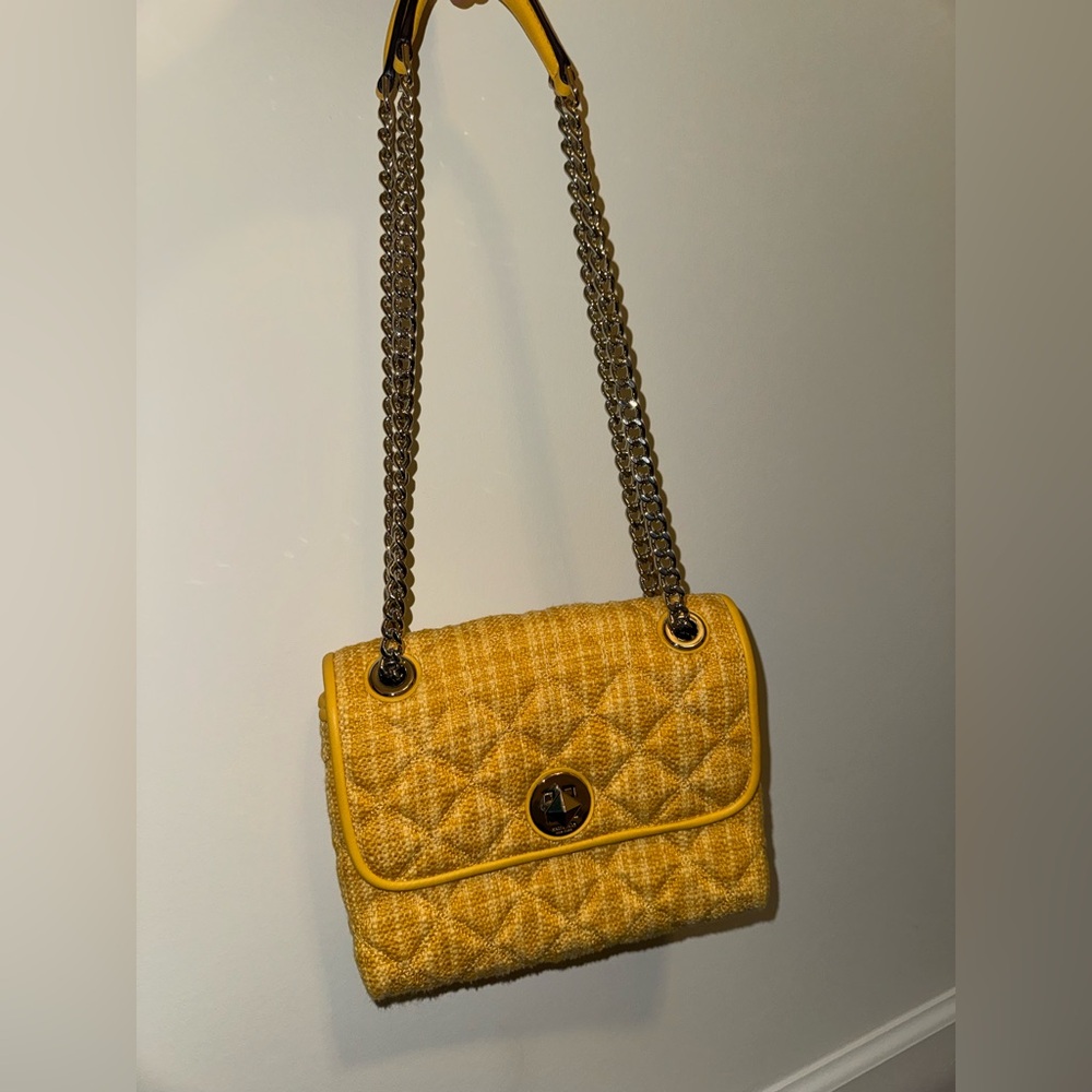 Kate Spade New York Natalia Tweed Medium Flap Quilted Shoulder Bag